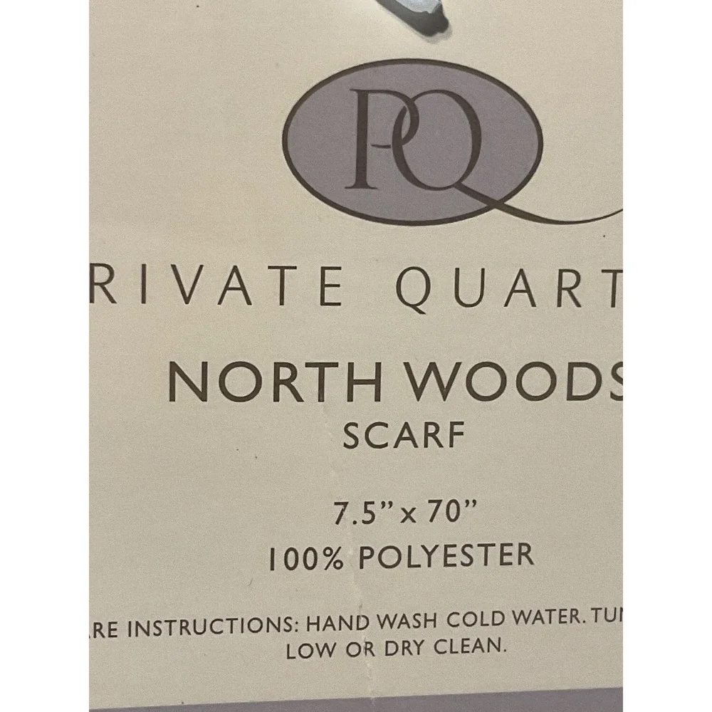 Private Quarters North Woods Scarf Brick Red Sherpa Fleece Pull Through 7.5x70